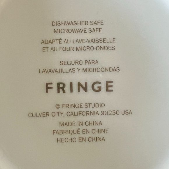 Fringe Studio Monogram Letter “G”  Initial Mug  Patchwork Pattern Design - Picture 5 of 5